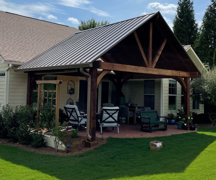 Patio Pavilion with Metal Roof Patio Pavilion with Metal Roof