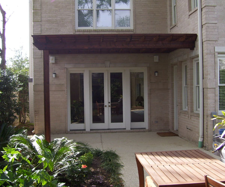 Patio Pergola with One Leg Patio Pergola with One Leg