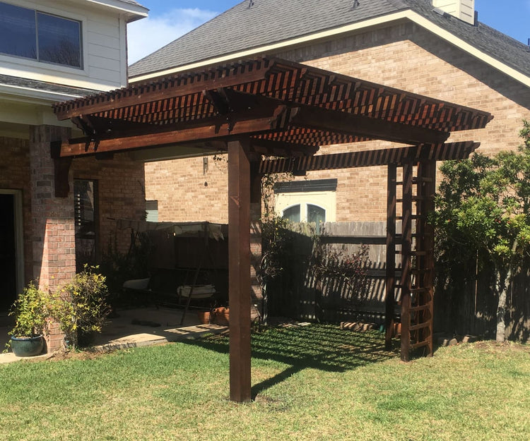Backyard Pergola with Trellis Backyard Pergola with Trellis