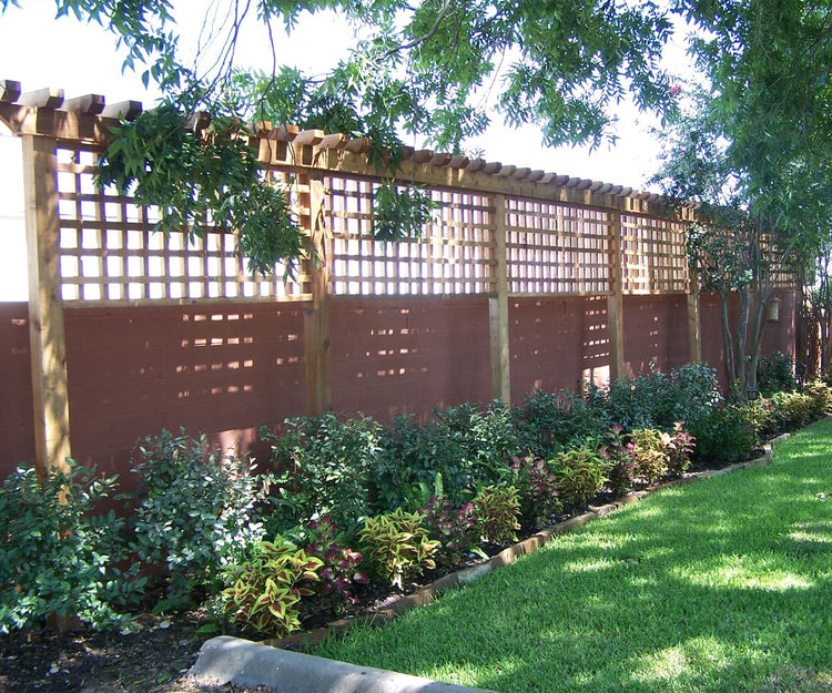 Wall Extending Trellis Pergola