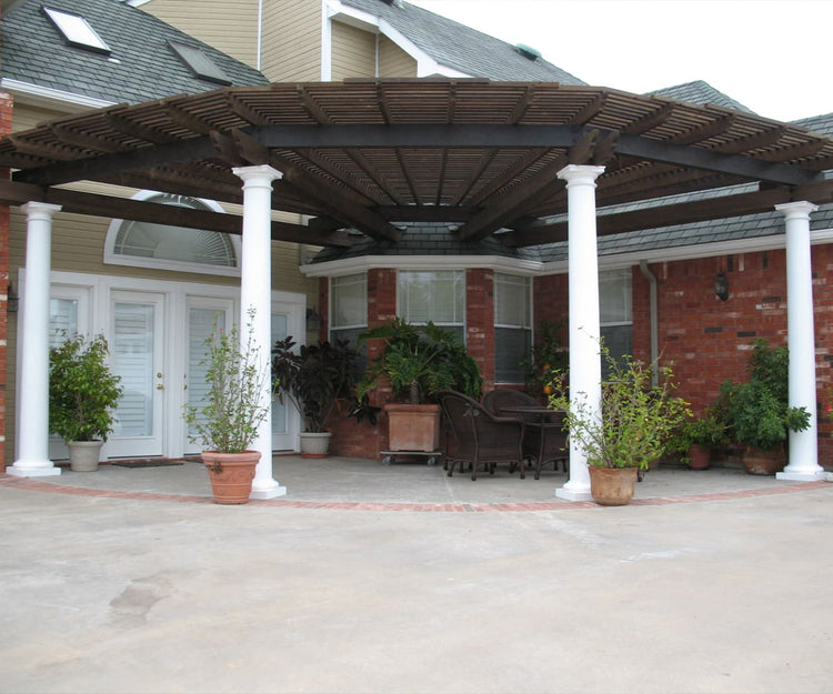 Round Pergola with Columns