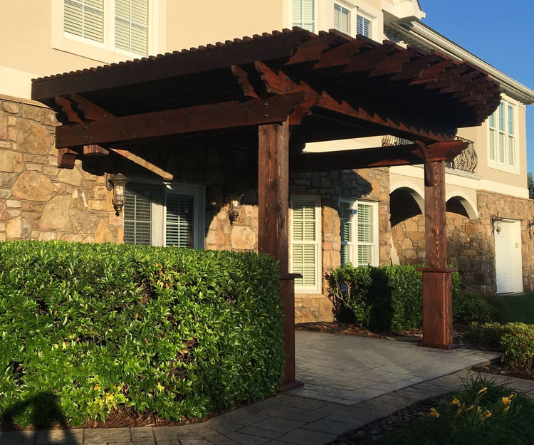 Backyard Pergola with Double Header
