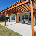 Patio Pergola Anchored to Concrete Slab