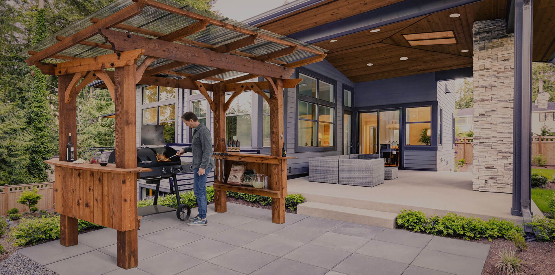 Wooden BBQ Grill Gazebos | Big Timber Structures