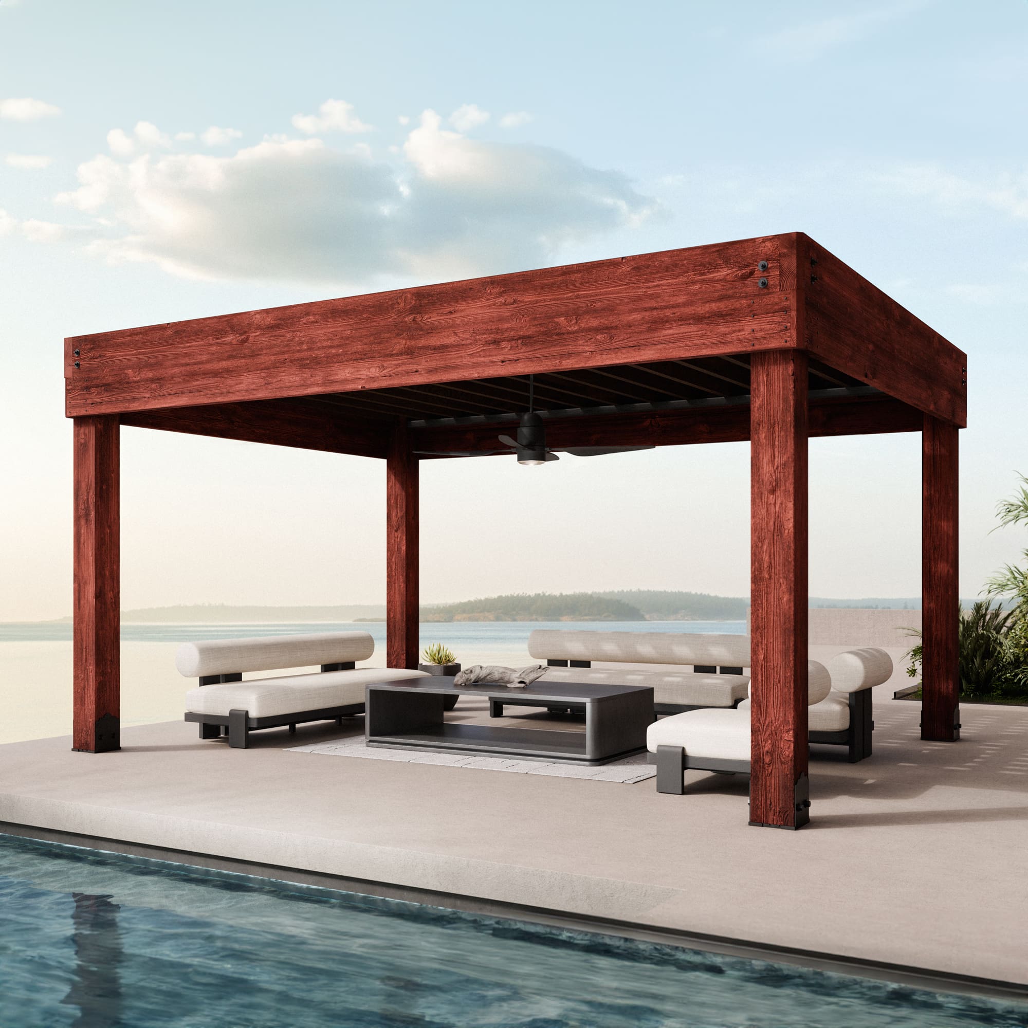 Cosmopolitan Outdoor Pergola | Modern Wood Pergola | Big Timber