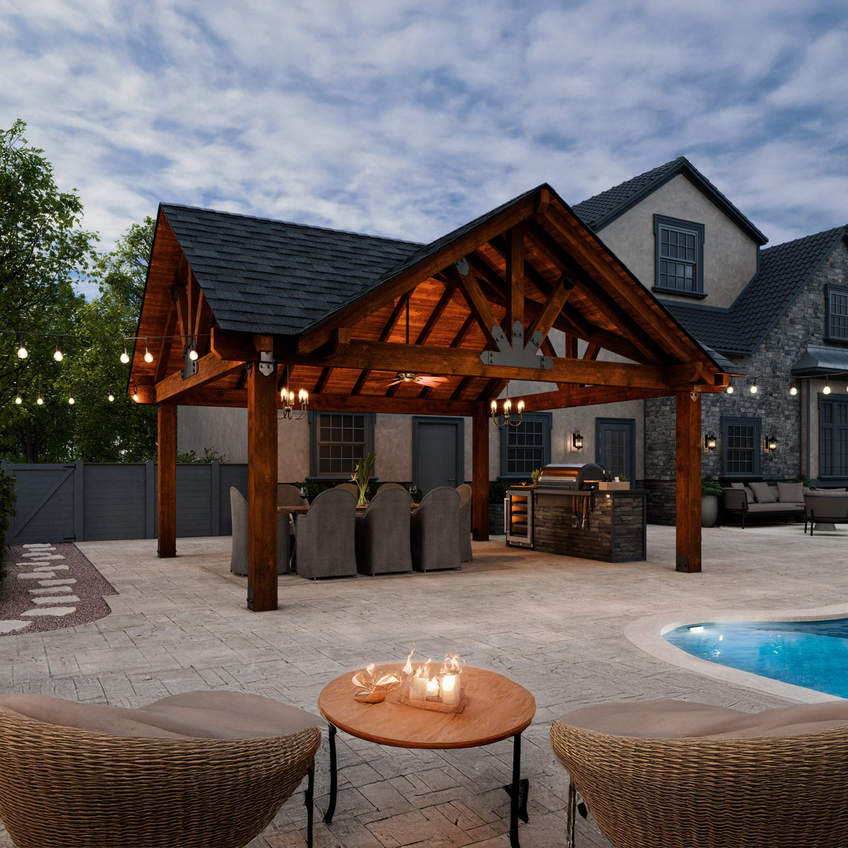 Wood Pergolas, Pavilions & Grill Gazebos | Big Timber Structures