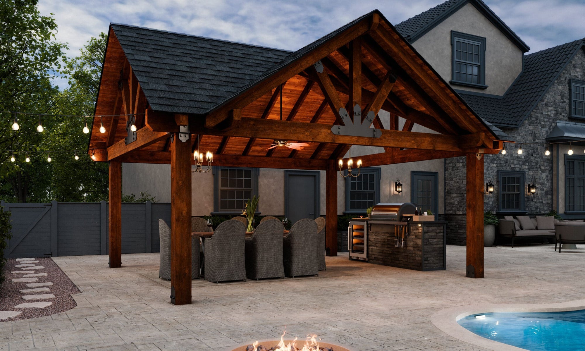 Poolside Structures Pergolas & Gazebos For Resorts & Hotels | Big Timber Structures