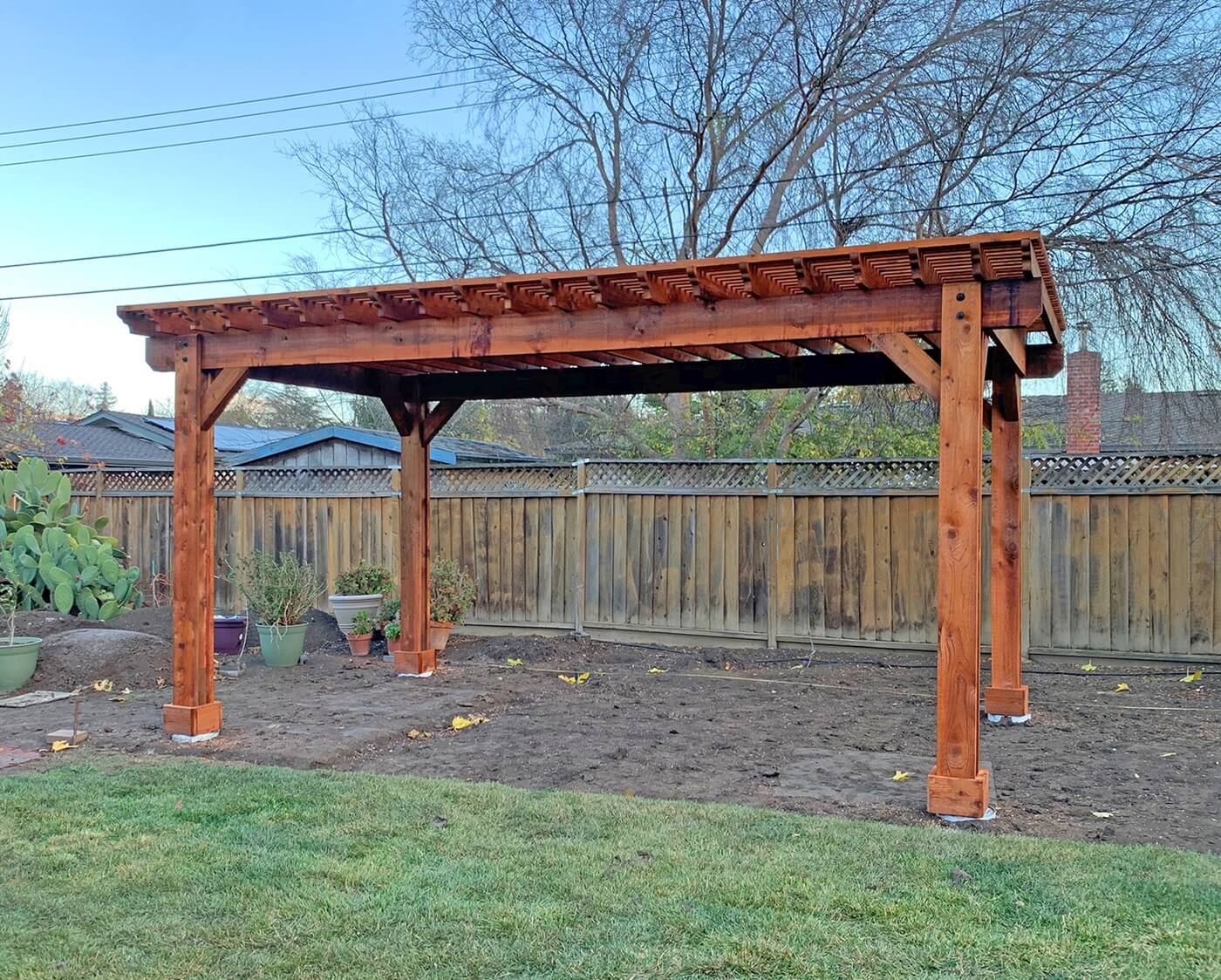 Big Timber Structures - San Antonio Pergola Client Install Examples (13)