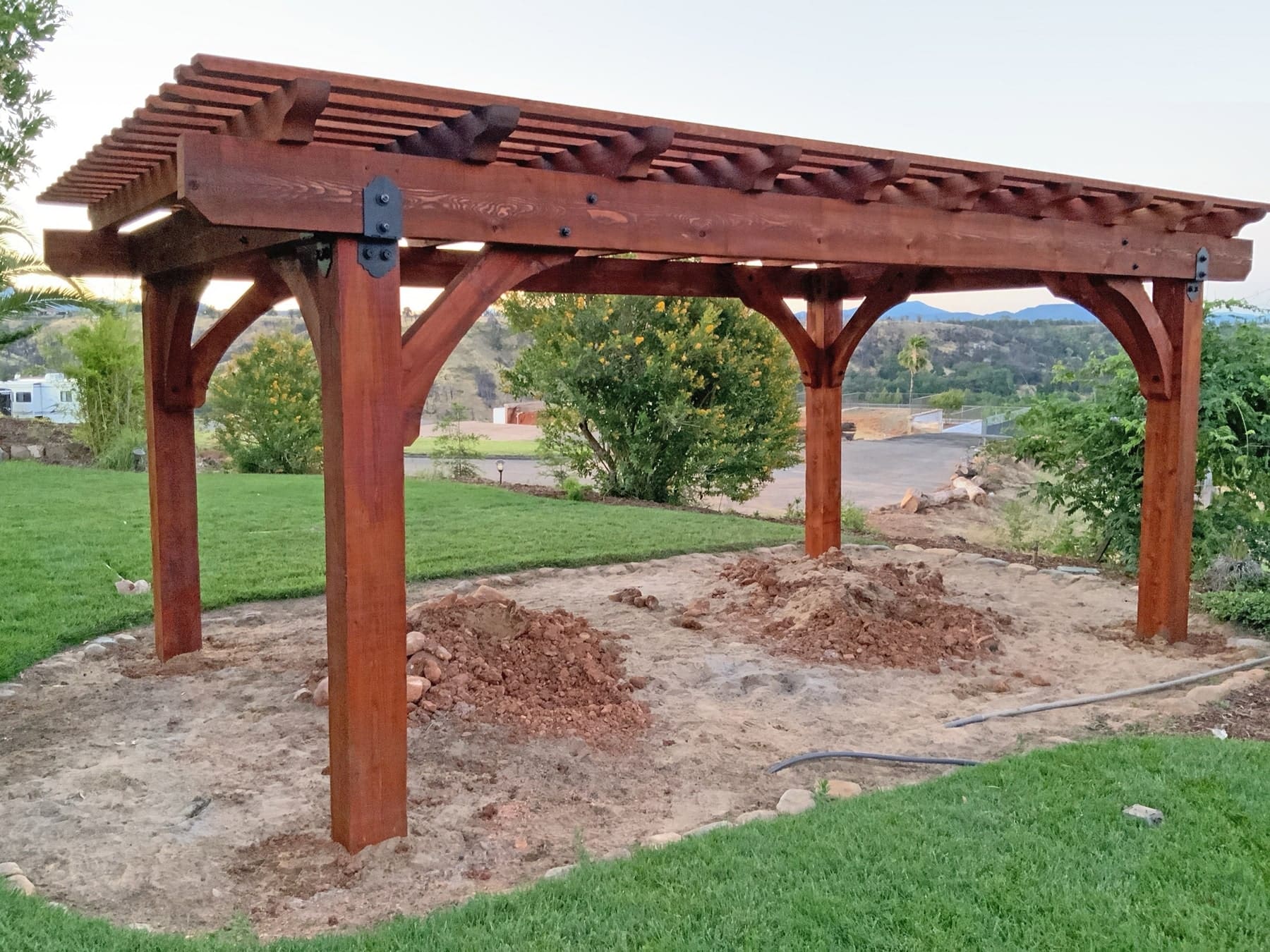 big Timber Structures - Brentwood Pergola Client Install Examples (15)